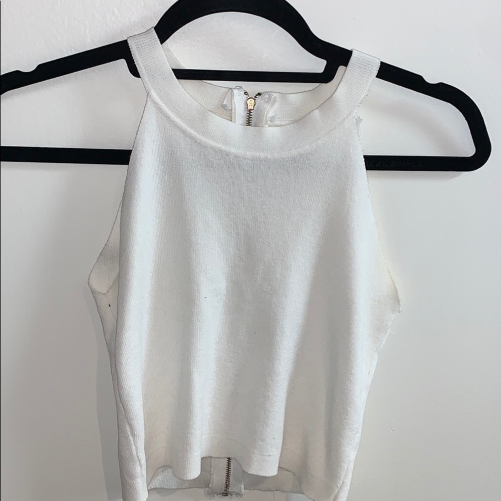 High neck flowy tank top